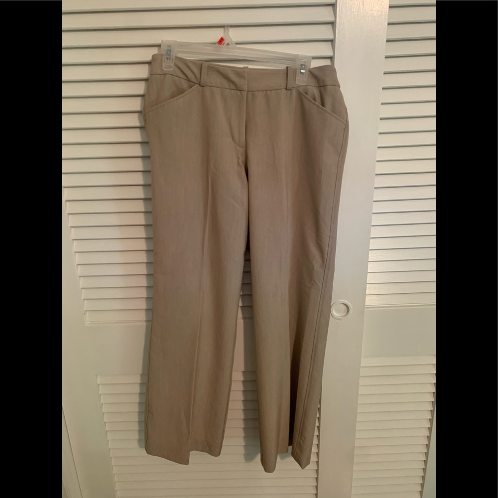 Worthington Beige Trousers, 8P, Modern Fit